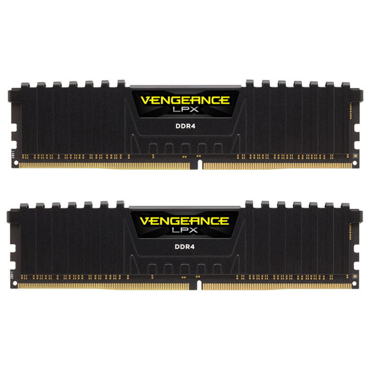 رم دسکتاپ کورسیر مدل Vengeance LPX DDR4 دو کاناله 32 گیگابایت 3200 مگاهرتز CL16 با هیتسینک آلومینیومی و پشتیبانی از XMP 2.0 برای اورکلاکینگ پایدار و خنککنندگی بهینه