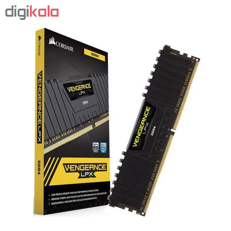 رم دسکتاپ کورسیر مدل Vengeance LPX DDR4 دو کاناله 32 گیگابایت 3200 مگاهرتز CL16 با هیتسینک آلومینیومی و پشتیبانی از XMP 2.0 برای اورکلاکینگ پایدار و خنککنندگی بهینه