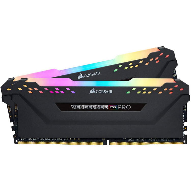 رم دسکتاپ کورسیر Vengeance RGB Pro DDR4 دوکاناله 32 گیگابایت 3600 مگاهرتز CL18 با هیتسینک خنککننده و ماژول DIMM