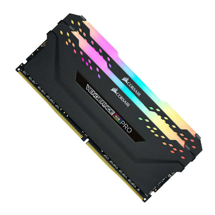 رم دسکتاپ کورسیر Vengeance RGB Pro DDR4 دوکاناله 32 گیگابایت 3600 مگاهرتز CL18 با هیتسینک خنککننده و ماژول DIMM