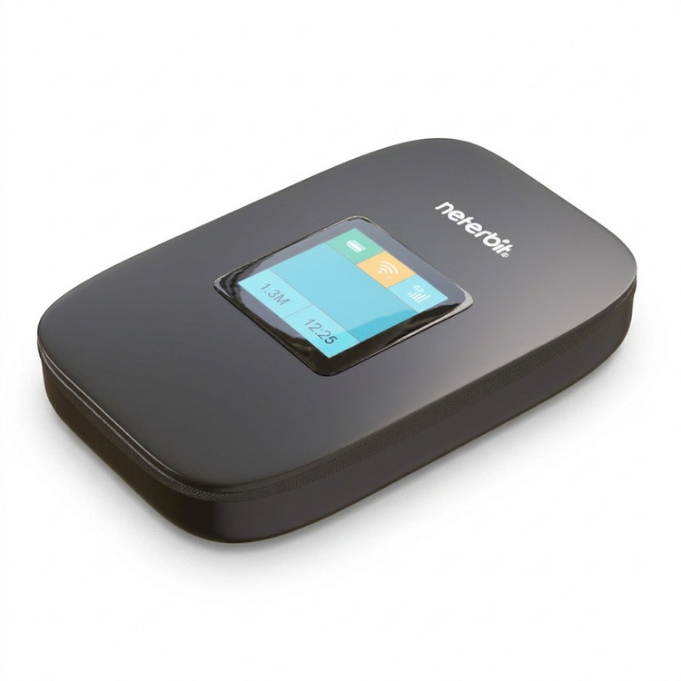 مودم همراه 4G LTE نتربیت مدل NWR-945X با باتری 3000 میلیآمپر ساعت، پشتیبانی از Wi-Fi 6، سرعت دانلود تا 150 مگابیت بر ثانیه، اتصال بیش از 10 کاربر و فایروال NAT