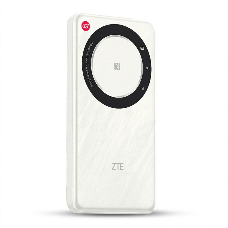 مودم جیبی 5G زد تی ای مدل U30 Air با باتری 4500 میلی‌آمپر ساعت، پشتیبانی از 10 کاربر همزمان، اتصال بی‌سیم Wi-Fi و درگاه USB Type-C برای اینترنت پرسرعت همراه