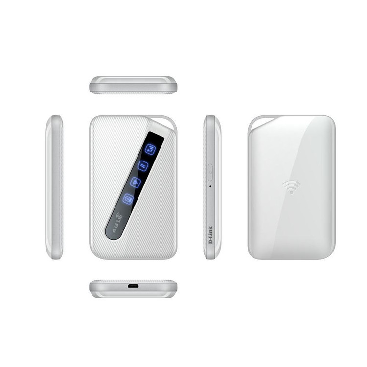 مودم 4G/LTE قابل حمل دی-لینک مدل DWR-930M با باتری 3000 میلیآمپر ساعت، شارژدهی 12 ساعت، پشتیبانی از شبکه 3G/4G/LTE، سرعت دانلود تا 150Mbps و اتصال همزمان 10 کاربر