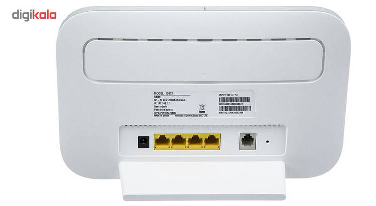 مودم روتر 4G خانگی هوآوی مدل B612 با پشتیبانی از LTE Cat 6 و فناوری نسل 4.5، قابلیت اتصال همزمان تا 32 کاربر، پشتیبانی از پیامک، ایجاد 4 شبکه بیسیم مستقل و فایروال IP/Mac filter