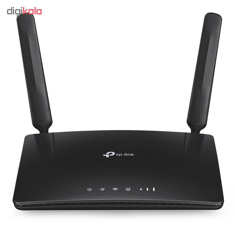مودم روتر بیسیم تی پی-لینک مدل Archer MR200/AC750_Ver-4 با پشتیبانی از 4G LTE و 3G، دو آنتن خارجی، فرکانس دوگانه 2.4 و 5 گیگاهرتز، سرعت انتقال داده تا 300 مگابیت بر ثانیه، قابلیت اتصال 64 کاربر، پشتیبانی از سیم کارت میکرو و امکانات WPS و کلید روشن/خاموش