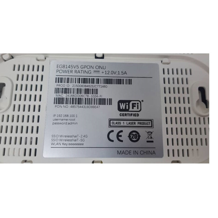 مودم فیبر نوری دوبانده مدل EG8145V5 با پشتیبانی از شبکه 4G، سرعت بیسیم تا 866 مگابیت، دو آنتن خارجی، قابلیت اتصال 10 کاربر و رابط USB مناسب استفاده خانگی و اداری