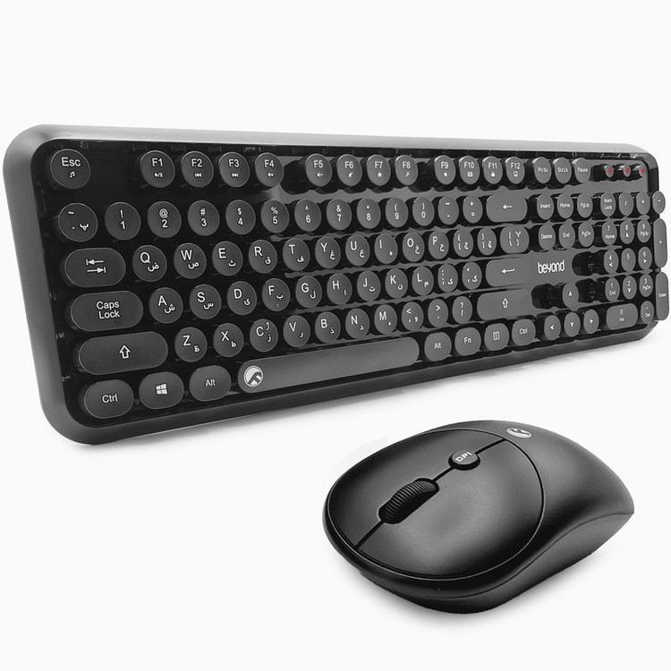 کیبورد و ماوس بی سیم بیاند مدل BMK-8101RF، سوییچ ممبران، Full-Size