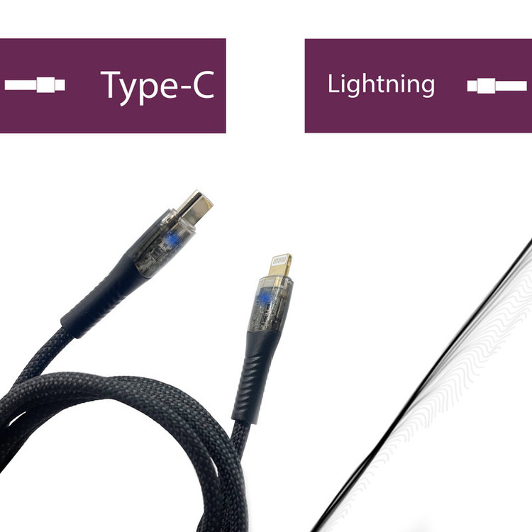 کابل تبدیل USB-C به لایتنینگ بیاند مدل BCL-571KF FAST CHARGE طول 1 متر