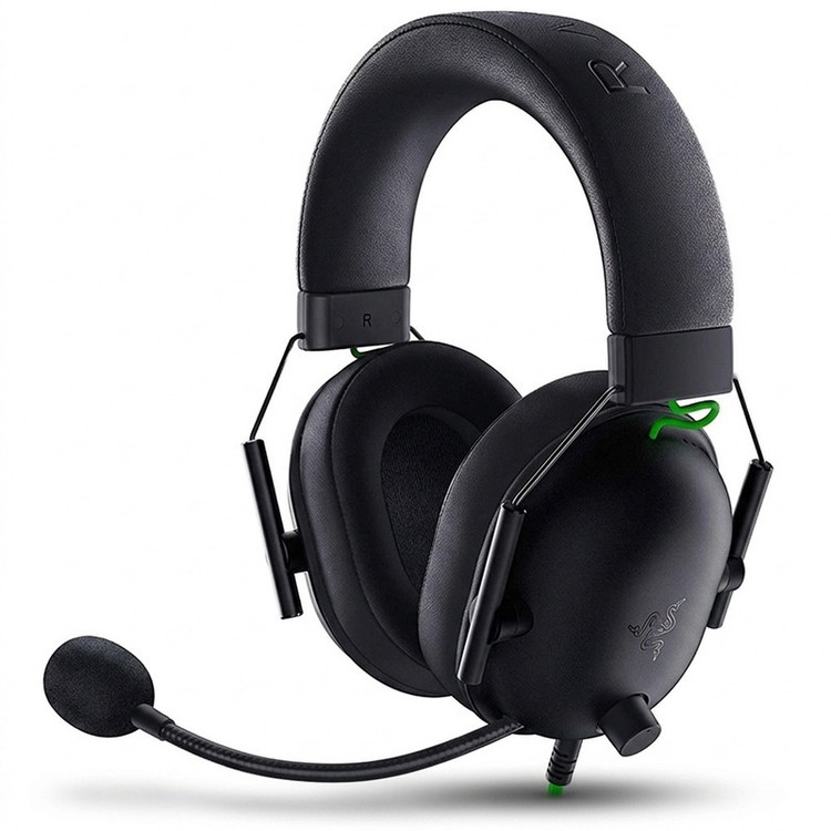 هدست گیمینگ ریزر مدل BlackShark V2 X با نویز کنسلینگ بدنه و نویز کنسلینگ میکروفون (ENC)، اتصال از طریق جک 3.5 میلیمتری، دارای صدای فراگیر 7.1 کاناله، دارای تکنولوژی صدای 360 درجه