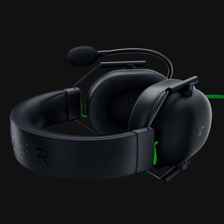 هدست گیمینگ ریزر مدل BlackShark V2 X با نویز کنسلینگ بدنه و نویز کنسلینگ میکروفون (ENC)، اتصال از طریق جک 3.5 میلیمتری، دارای صدای فراگیر 7.1 کاناله، دارای تکنولوژی صدای 360 درجه