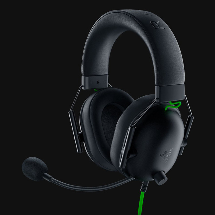 هدست گیمینگ ریزر مدل BlackShark V2 X با نویز کنسلینگ بدنه و نویز کنسلینگ میکروفون (ENC)، اتصال از طریق جک 3.5 میلیمتری، دارای صدای فراگیر 7.1 کاناله، دارای تکنولوژی صدای 360 درجه
