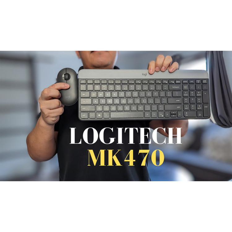 کیبورد و ماوس بیسیم لاجیتک مدل MK470، سوییچ ممبران، Full-Size