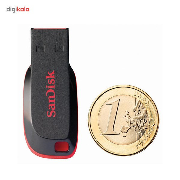 فلش مموری 16 گیگابایت سن دیسک مدل Cruzer Blade CZ50 با رابط USB 2.0 Type-A، طراحی بدون درپوش و قابلیت رمزگذاری اطلاعات