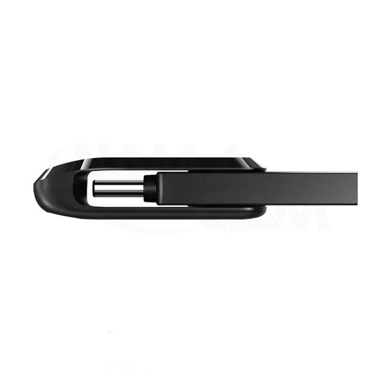 فلش مموری سن دیسک مدل Ultra Dual Drive ظرفیت 128 گیگابایت با طراحی دو کانکتوره USB و Type-C و وزن 10 گرم