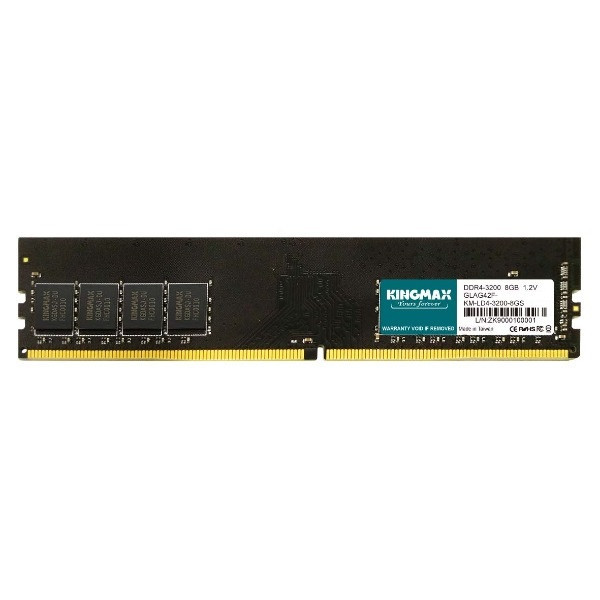 رم دسکتاپ 8 گیگابایت DDR4 کینگ مکس مدل GLOG42F-18KIK5-GJN با فرکانس 3200 مگاهرتز، تایمینگ CL22 و ماژول U-DIMM