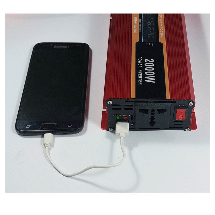 اینورتر ویلیون مدل WE-2000LCD ظرفیت 2000 وات