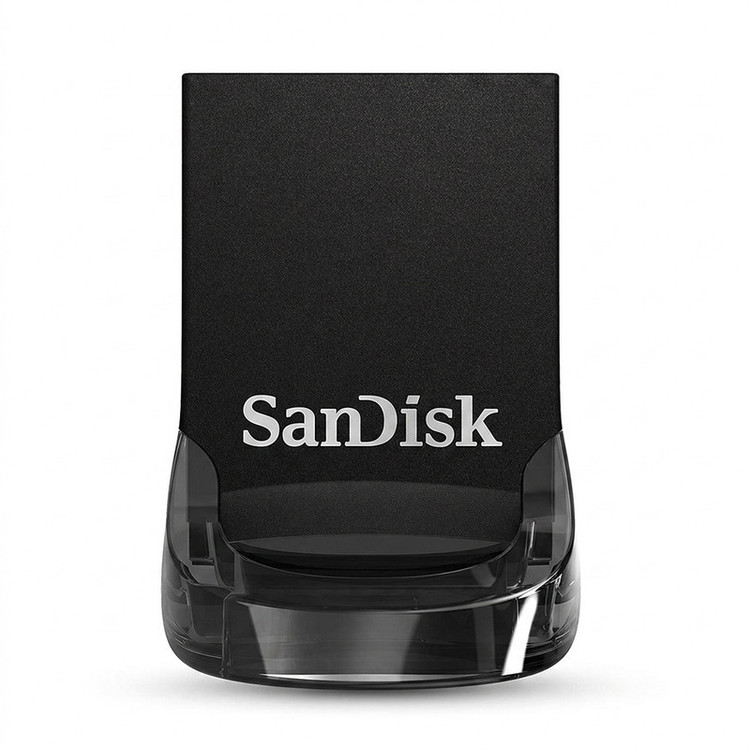 فلش مموری سن دیسک مدل ULTRA FIT USB 3.1 ظرفیت 64 گیگابایت با سرعت خواندن 130 مگابایت بر ثانیه، طراحی فوق کوچک، نرمافزار امنیتی SanDisk SecureAccess و بازیابی فایل RESCUEPRO Deluxe، مناسب ضبط خودرو و تلویزیون