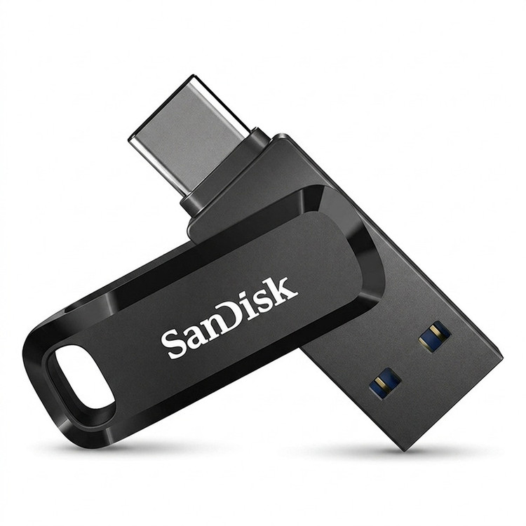 فلش مموری سن دیسک Ultra Dual Drive Go ظرفیت 256 گیگابایت با درگاه USB Type-C مقاوم در برابر خش، شوک، لرزش و گرد و غبار
