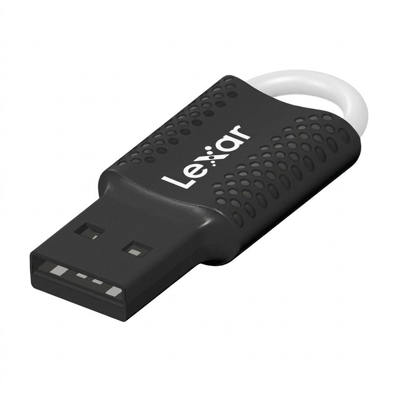 فلش مموری لکسار مدل V40 ظرفیت 128 گیگابایت با رابط USB 2.0، مقاوم در برابر ضربه و گرد و غبار