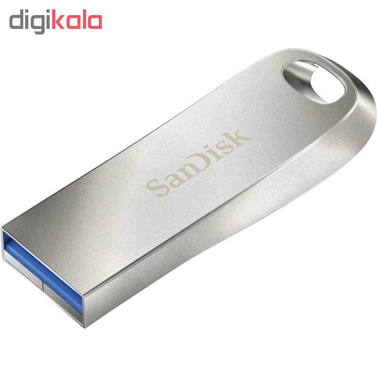 فلش مموری سن دیسک مدل Ultra Luxe ظرفیت 256 گیگابایت، رابط USB 3.1، سرعت خواندن 150 مگابایت بر ثانیه، بدنه فلزی مقاوم، پشتیبانی از نرمافزار کدگذاری اطلاعات