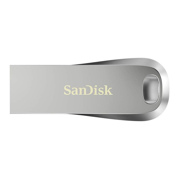 فلش مموری سن دیسک مدل Ultra Luxe ظرفیت 256 گیگابایت، رابط USB 3.1، سرعت خواندن 150 مگابایت بر ثانیه، بدنه فلزی مقاوم، پشتیبانی از نرمافزار کدگذاری اطلاعات