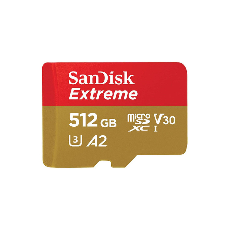 کارت حافظه microSDXC سن دیسک مدل Extreme کلاس A2 استاندارد UHS-I U3 سرعت 190MBps ظرفیت 512 گیگابایت