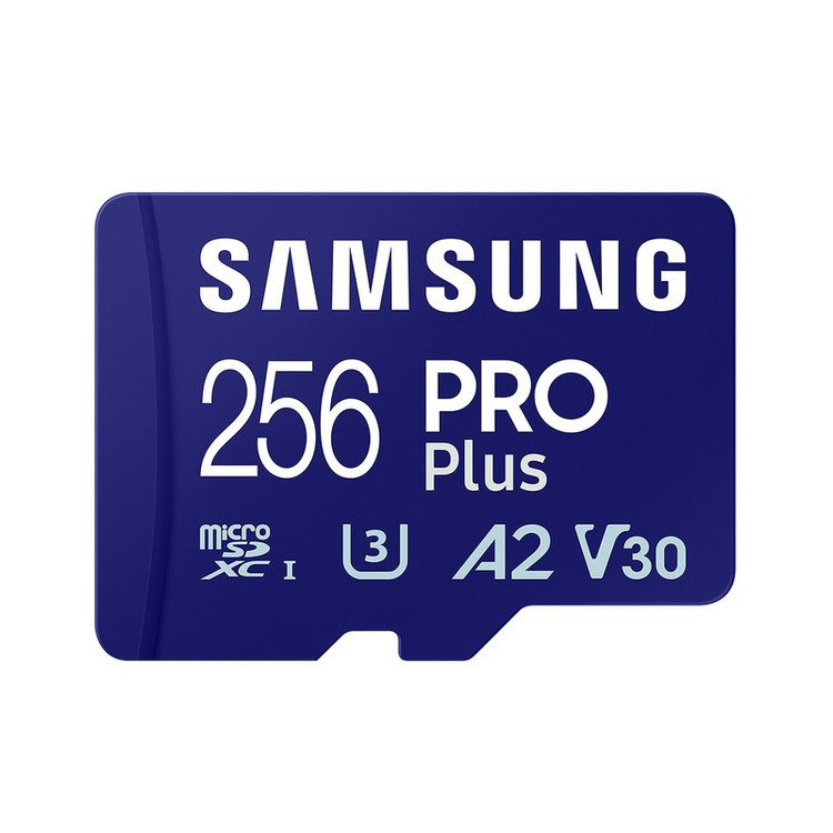 کارت حافظه MicroSDXC سامسونگ مدل Samsung PRO PLUS UHS-I U3 A2 V30 ظرفیت 256 گیگابایت به همراه آداپتور SD