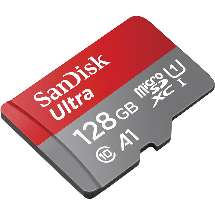 کارت حافظه microSDXC سن دیسک مدل Ultra A1 کلاس 10 استاندارد UHS-I سرعت 120MBps ظرفیت 128 گیگابایت