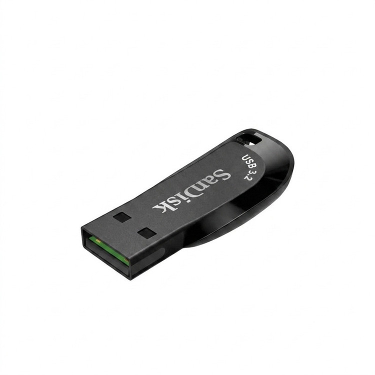 فلش مموری سن دیسک مدل Ultra Shift با ظرفیت 32 گیگابایت، رابط USB سهنقطهدو Gen1، سرعت انتقال 100 مگابایت بر ثانیه و بدنه مقاوم در برابر ضربه، خش و گرد و غبار