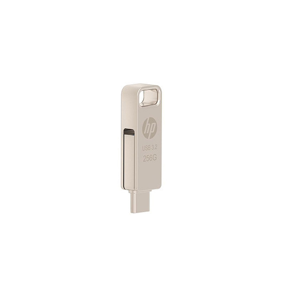 فلش مموری 256 گیگابایت اچپی مدل x206c با سرعت خواندن تا 100 مگابایت بر ثانیه و مقاومت در برابر ضربه