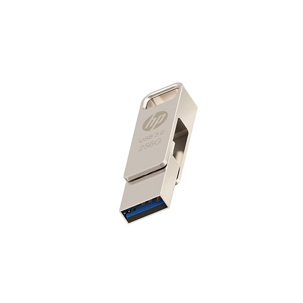 فلش مموری 256 گیگابایت اچپی مدل x206c با سرعت خواندن تا 100 مگابایت بر ثانیه و مقاومت در برابر ضربه