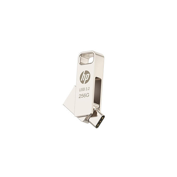 فلش مموری 256 گیگابایت اچپی مدل x206c با سرعت خواندن تا 100 مگابایت بر ثانیه و مقاومت در برابر ضربه