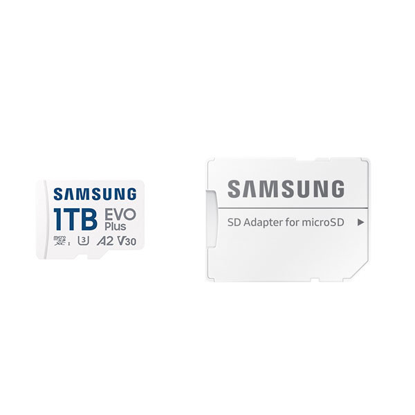 کارت حافظه microSDXC سامسونگ  مدل EVO PLUS کلاس A2 استاندارد UHS-U3 سرعت 160MBps ظرفیت1 ترابایت به همراه آداپتور SD