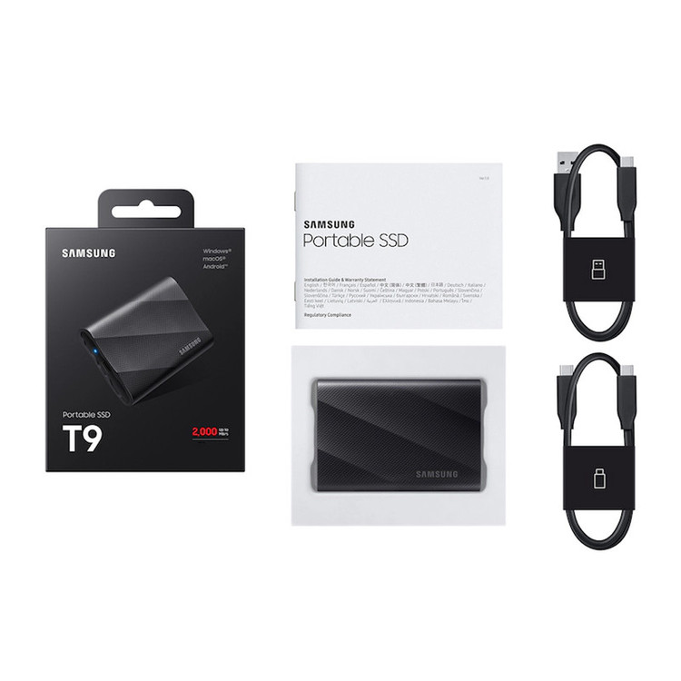 اس اس دی اکسترنال سامسونگ مدل T9 ظرفیت 4 ترابایت رابط USB 3.2 Gen2