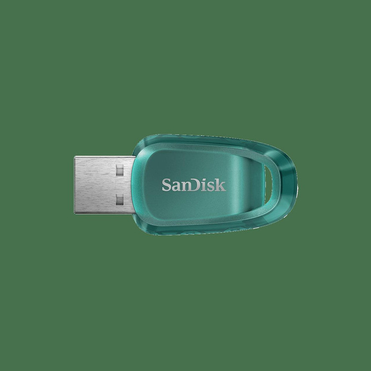 فلش مموری سن دیسک مدل Ultra Eco™ USB 3.2 ظرفیت 128 گیگابایت، مقاوم در برابر شوک و لرزش