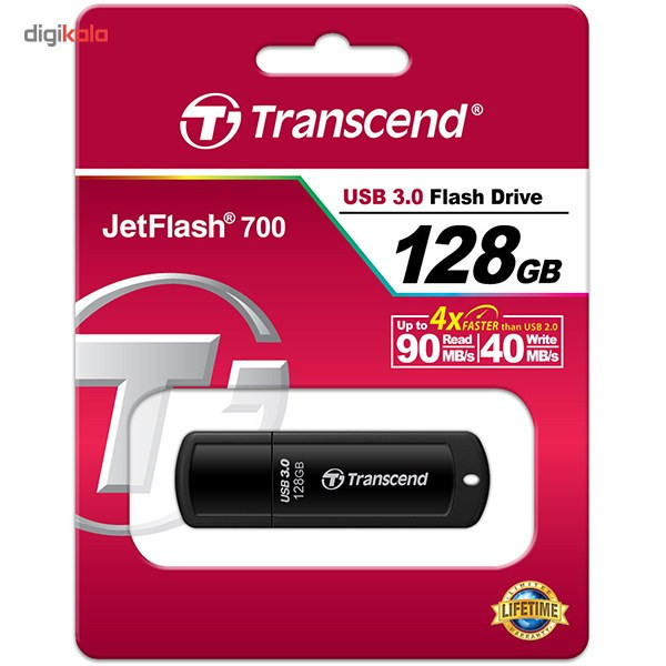 فلش مموری ترنسند مدل JetFlash 700 ظرفیت 128 گیگابایت