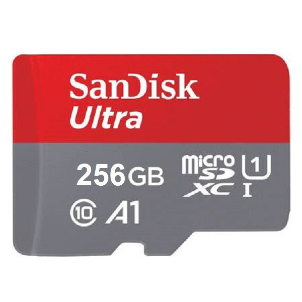 کارت حافظه microSDXC سن دیسک مدل Ultra A1 کلاس 10 استاندارد UHS-I سرعت 120MBps ظرفیت 256 گیگابایت
