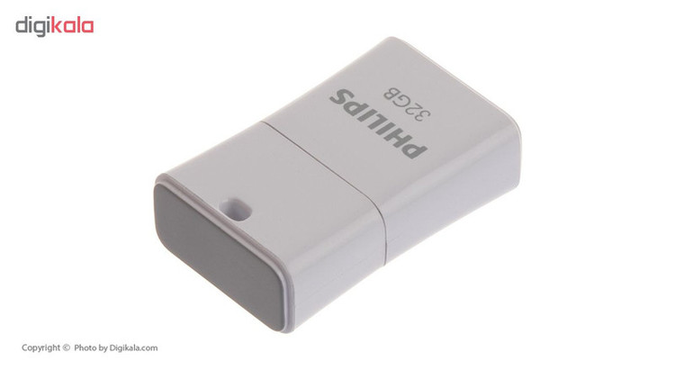 فلش مموری فیلیپس سری Picco مدل FM32FD85B ظرفیت 32 گیگابایت با رابط USB 2.0، درپوش محافظ و بند قابل جداشدن