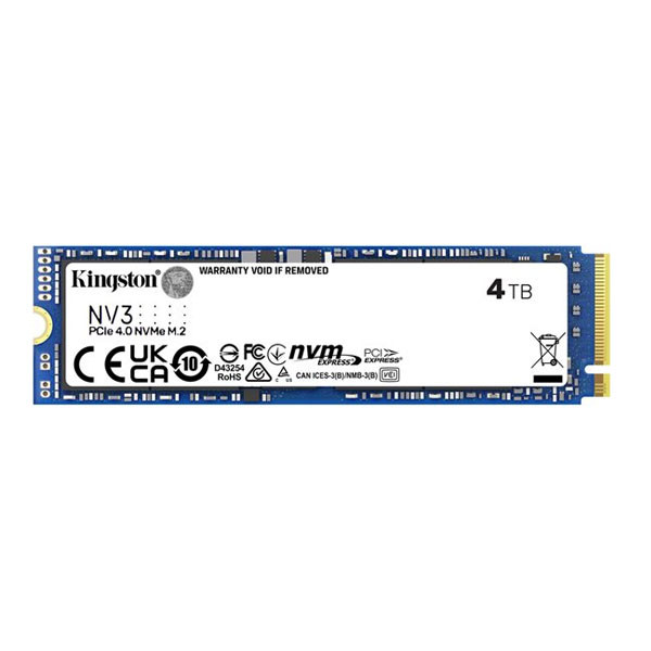 اس اس دی اینترنال PCIe Gen4 x4 کینگستون مدل SNV3S ظرفیت 4 ترابایت