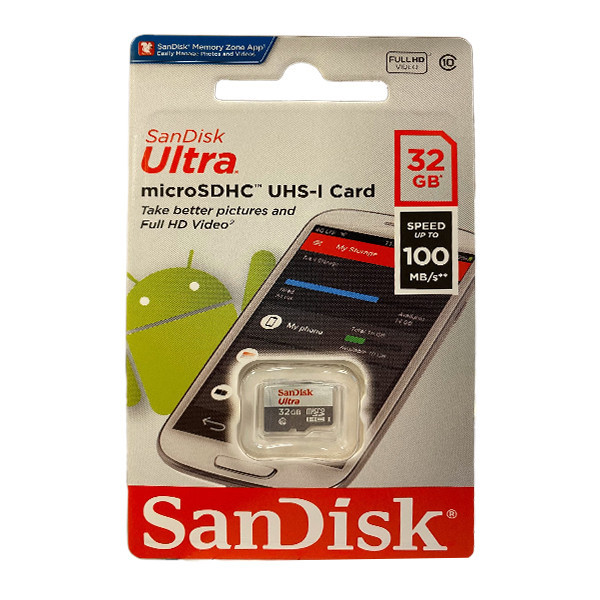 کارت حافظه microSDHC مدل Ultra کلاس 10 استاندارد UHS-I سرعت 100MBps ظرفیت 32 گیگابایت