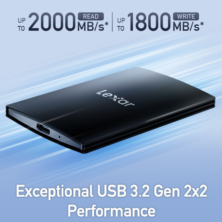 اس اس دی اکسترنال لکسار مدل SL500 ظرفیت 2 ترابایت رابط USB 3.2 Gen2