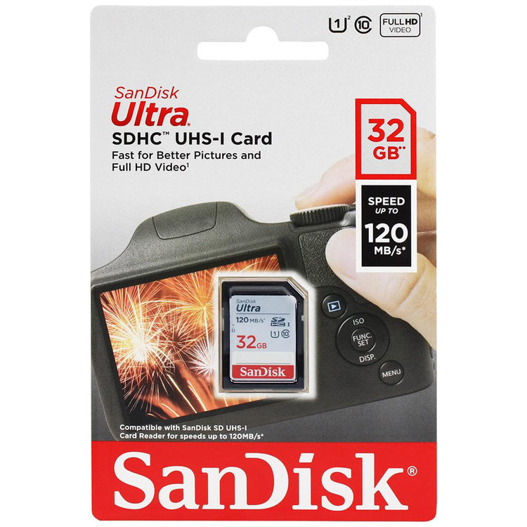 کارت حافظه SDXC مدل Ultra کلاس 10 استاندارد UHS-I U1 سرعت 120MBps ظرفیت 32 گیگابایت