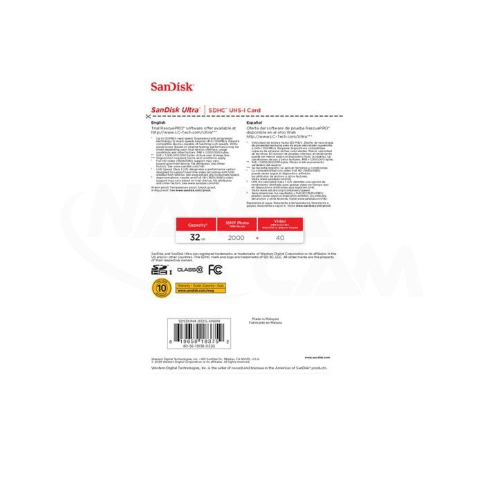 کارت حافظه SDXC مدل Ultra کلاس 10 استاندارد UHS-I U1 سرعت 120MBps ظرفیت 32 گیگابایت