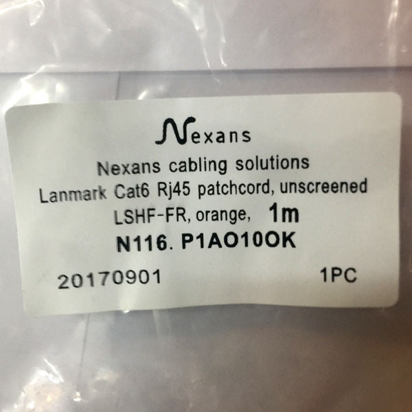 کابل شبکه Cat6 نگزنس مدل P1AO10OK