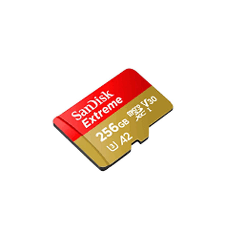 کارت حافظه microSDXC سن دیسک مدل Extreme کلاس A2 استاندارد UHS-I U3 سرعت 190MBps ظرفیت 256 گیگابایت