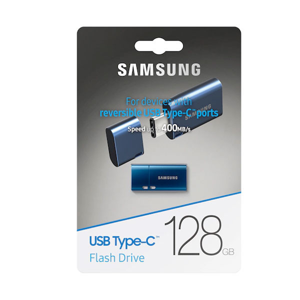 فلش مموری 128 گیگابایت سامسونگ مدل MUF-C با رابط USB Type-C و استاندارد USB 3.2 Gen1، بدنه پلاستیکی