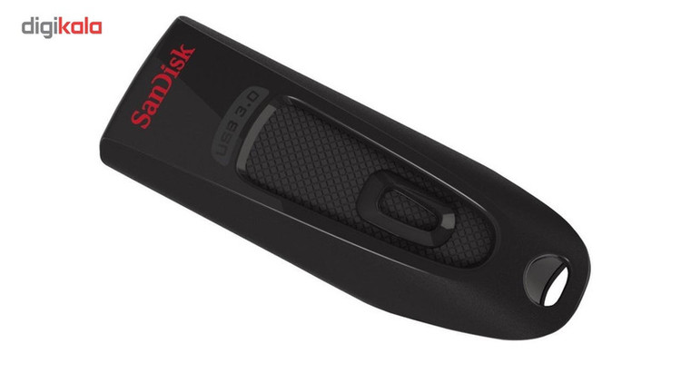 فلش مموری سن دیسک مدل CZ48 ظرفیت 64 گیگابایت با رابط USB 3.0، طراحی کشویی بدون درپوش، سرعت خواندن تا 100 مگابایت بر ثانیه و قابلیت رمزنگاری